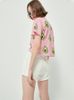 Áo Thun Croptop Hồng Họa Tiết Đặc Biệt