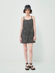 Jumpsuit Hai Dây Họa Tiết Chấm Bi