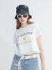 Áo Thun Croptop In Hình Smiley Phối Tua Tua